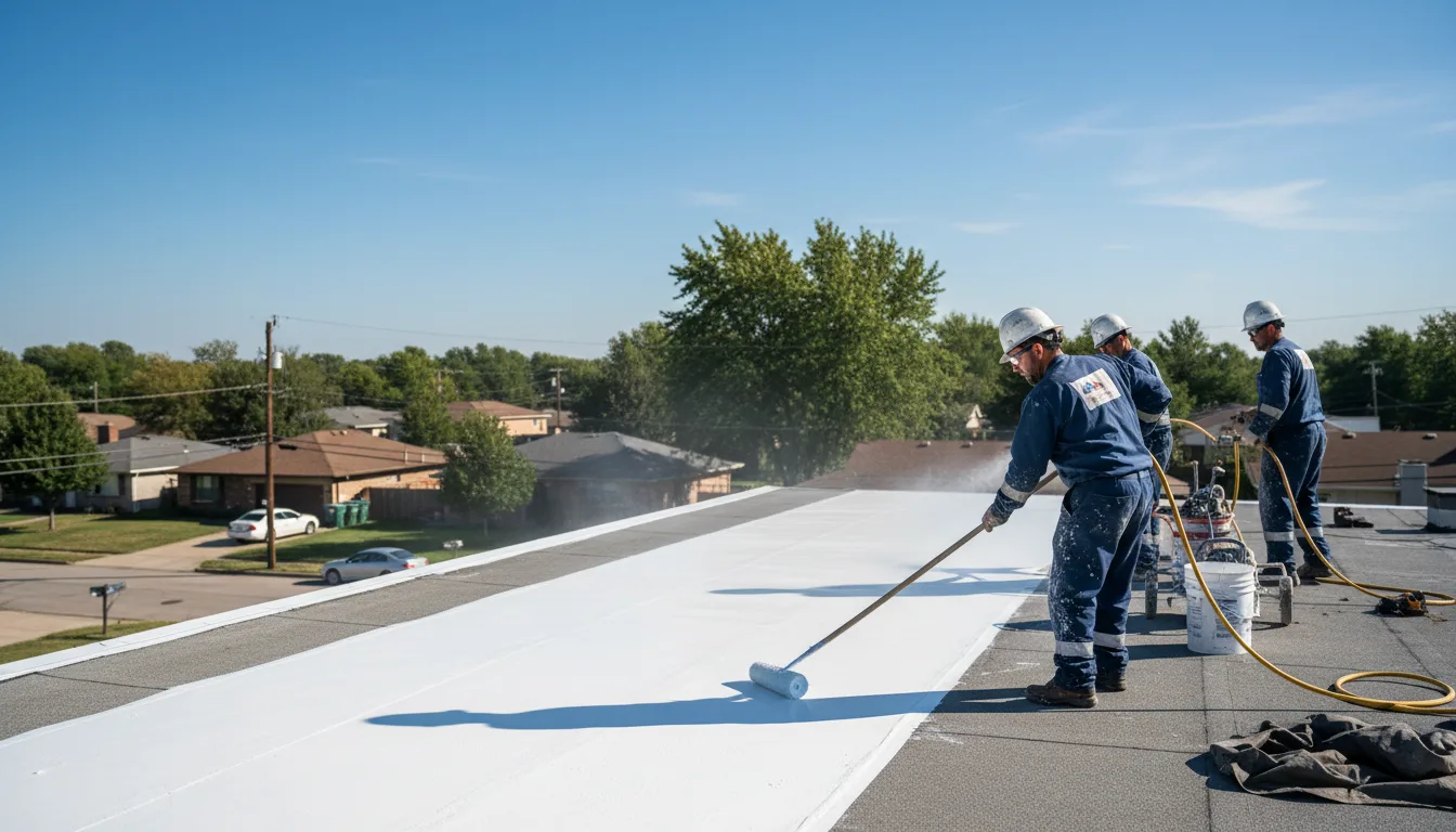 Commercial roof coating in Arcadia, OH near me